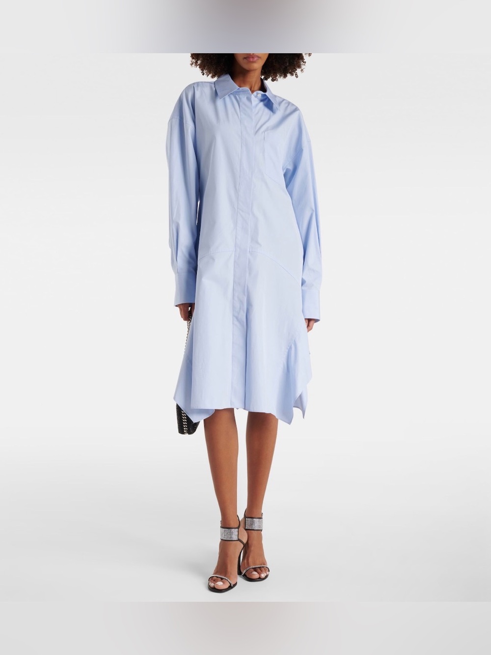 Stella McCartney Sky Blue Cotton Shirt Dress NWT